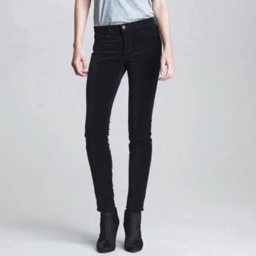J BRAND Steel Blue Velvet Super Skinny Jeans Women’s